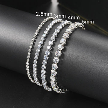 NEW - Gorgeous Trendy AAA+ Cubic Zirconia Diamonds Popular Tennis Bracelets - The Jewellery Supermarket